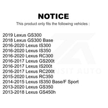 Charger l&#39;image dans la galerie, Paire de rotors de frein à disque arrière, pour Lexus GS350 IS300 IS200t IS350 RC350 RC300 RC200t 