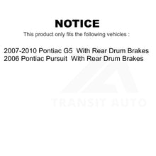 Charger l&#39;image dans la galerie, Front Rear Disc Brake Rotors Kit For Pontiac G5 Pursuit