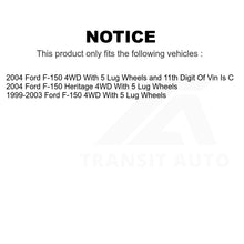 Load image into Gallery viewer, Front Rear Disc Brake Rotors Kit For Ford F-150 Heritage 4WD