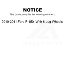 Load image into Gallery viewer, Front Rear Disc Brake Rotors Kit For 2010-2011 Ford F-150 With 6 Lug Wheels