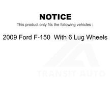 Load image into Gallery viewer, Front Rear Disc Brake Rotors Kit For 2009 Ford F-150 With 6 Lug Wheels