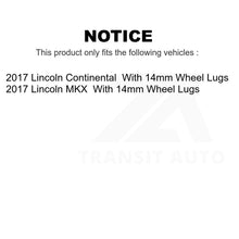 Load image into Gallery viewer, Front Rear Disc Brake Rotor Kit For Lincoln MKX Continental With 14mm Wheel Lugs