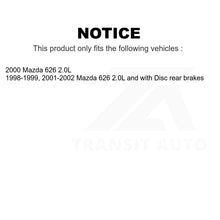 Load image into Gallery viewer, Front Rear Disc Brake Rotors Kit For Mazda 626