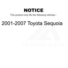 Load image into Gallery viewer, Front Rear Disc Brake Rotors Kit For 2001-2007 Toyota Sequoia