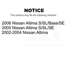 Load image into Gallery viewer, Front Rear Disc Brake Rotors Kit For Nissan Altima