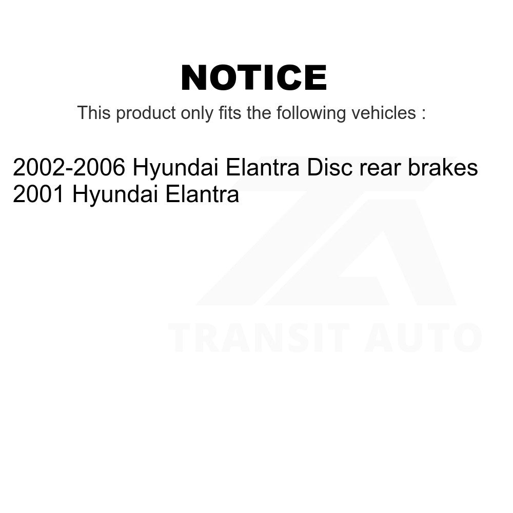 Front Rear Disc Brake Rotors Kit For Hyundai Elantra