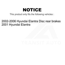 Charger l&#39;image dans la galerie, Front Rear Disc Brake Rotors Kit For Hyundai Elantra