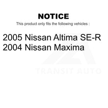 Charger l&#39;image dans la galerie, Front Rear Disc Brake Rotors Kit For Nissan Altima Maxima