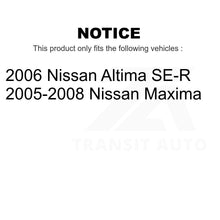 Load image into Gallery viewer, Front Rear Disc Brake Rotors Kit For Nissan Altima Maxima