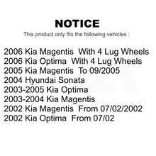 Load image into Gallery viewer, Front Rear Disc Brake Rotors Kit For Kia Optima Hyundai Sonata Magentis