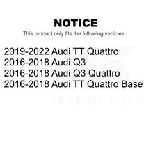 Load image into Gallery viewer, Front Rear Disc Brake Rotors Kit For Audi Q3 Quattro TT