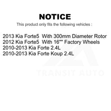 Charger l&#39;image dans la galerie, Front Rear Disc Brake Rotors Kit For Kia Forte Koup Forte5