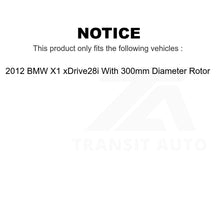 Load image into Gallery viewer, Front Rear Brake Rotors Kit For 2012 BMW X1 xDrive28i With 300mm Diameter Rotor