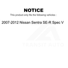 Charger l&#39;image dans la galerie, Front Rear Disc Brake Rotors Kit For 2007-2012 Nissan Sentra SE-R Spec V