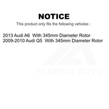 Load image into Gallery viewer, Front Rear Disc Brake Rotors Kit For Audi Q5 A6 With 345mm Diameter Rotor