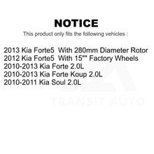 Charger l&#39;image dans la galerie, Front Rear Disc Brake Rotors Kit For Kia Forte Soul Koup Forte5