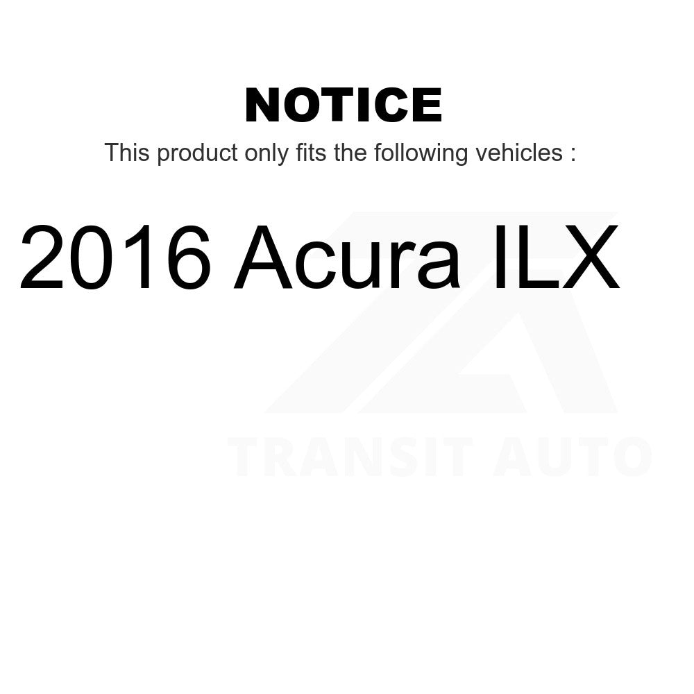 Front Rear Disc Brake Rotors Kit For 2016 Acura ILX