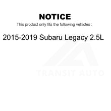 Charger l&#39;image dans la galerie, Front Rear Disc Brake Rotors Kit For 2015-2019 Subaru Legacy 2.5L