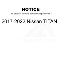 Load image into Gallery viewer, Front Rear Disc Brake Rotors Kit For 2017-2022 Nissan TITAN