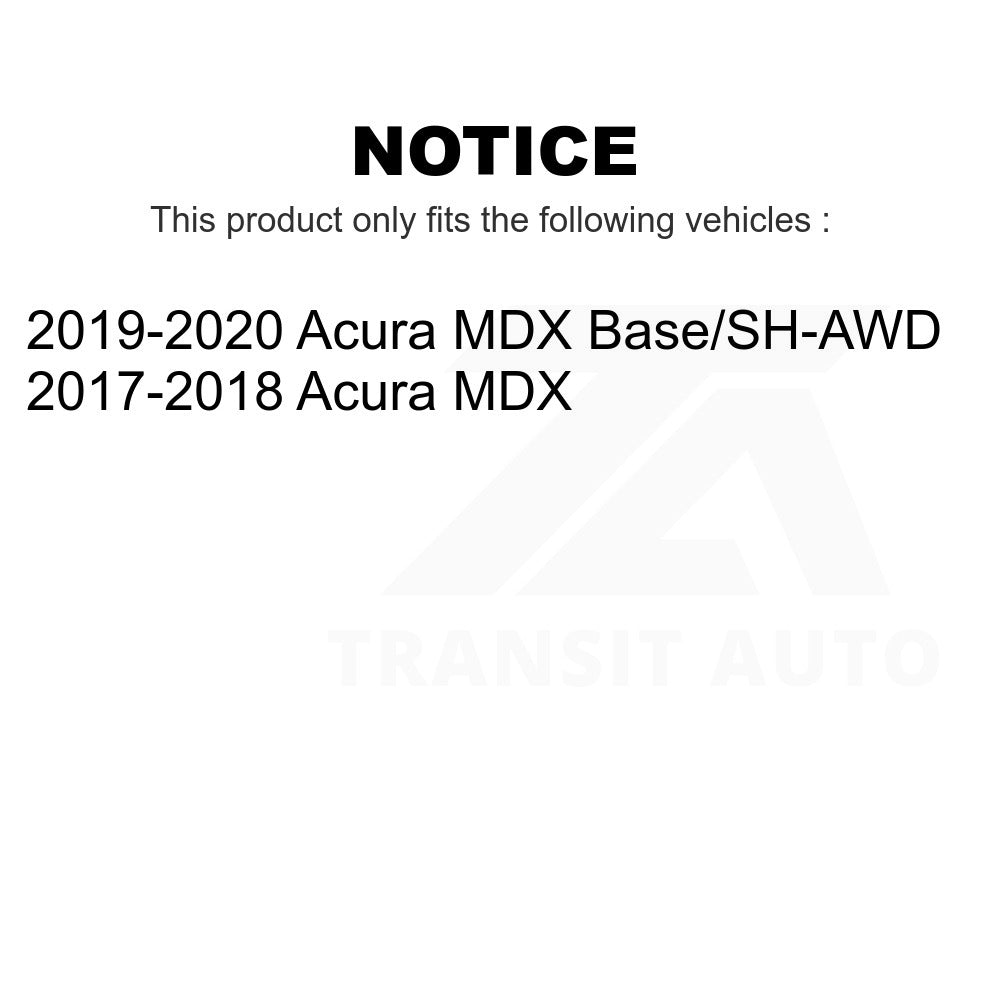 Front Rear Disc Brake Rotors Kit For Acura MDX