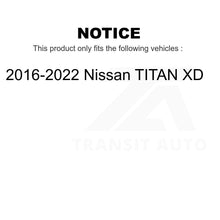 Charger l&#39;image dans la galerie, Front Rear Disc Brake Rotors Kit For 2016-2022 Nissan TITAN XD