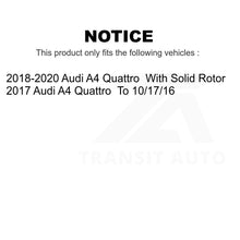 Load image into Gallery viewer, Front Rear Disc Brake Rotors Kit For Audi A4 Quattro