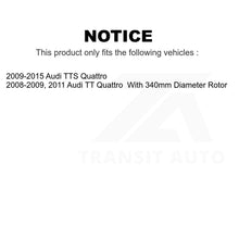 Load image into Gallery viewer, Front Disc Brake Rotors Pair For Audi TT Quattro TTS