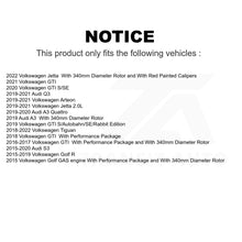 Load image into Gallery viewer, Front Disc Brake Rotor Pair For Volkswagen Tiguan Jetta GTI Audi Golf R S3 Q3 A3