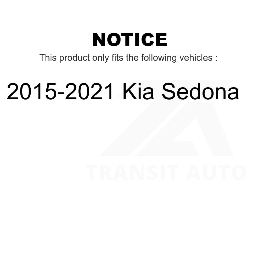 Front Disc Brake Rotors Pair For 2015-2021 Kia Sedona