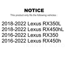 Charger l&#39;image dans la galerie, Rear Disc Brake Rotors Pair For Lexus RX350 RX450h RX350L RX450hL