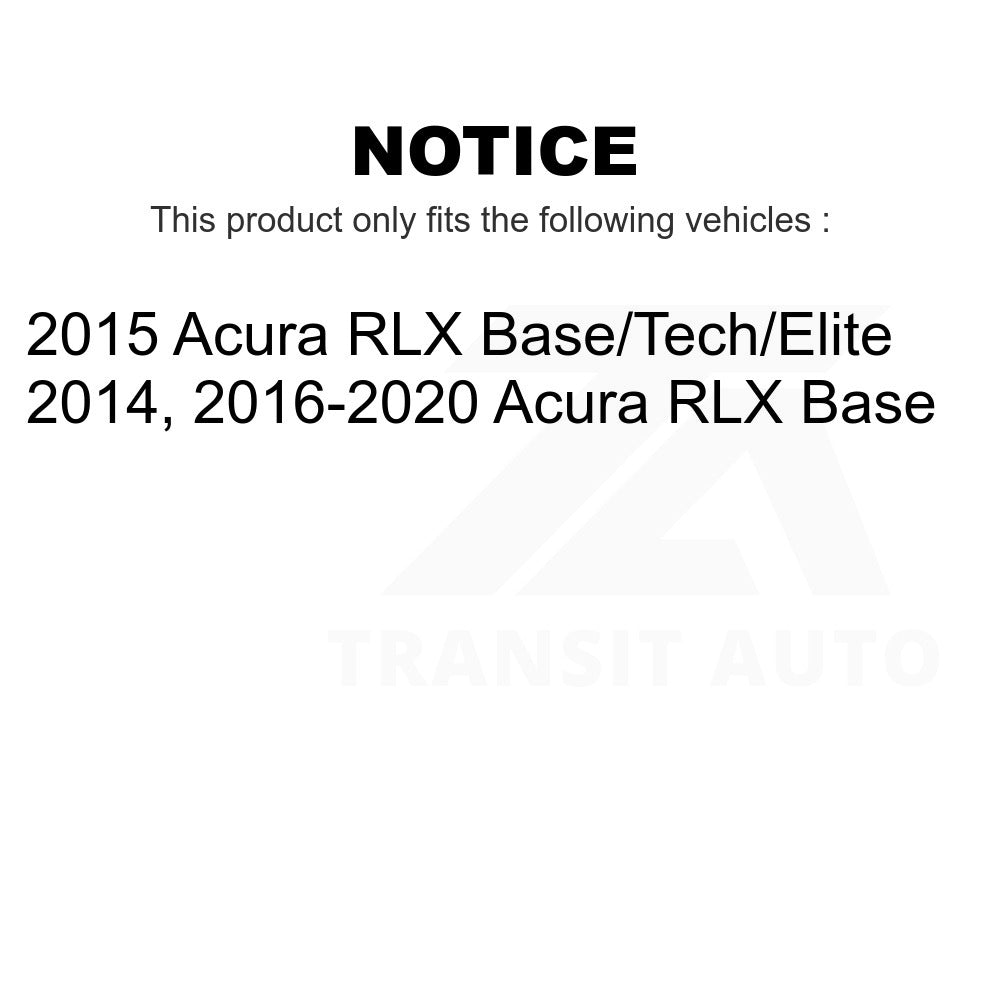 Front Rear Disc Brake Rotors Kit For Acura RLX