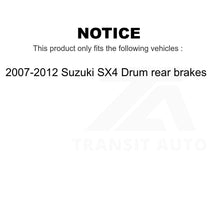 Load image into Gallery viewer, Rear Brake Drums Pair For 2007-2012 Suzuki SX4 Drum rear brakes