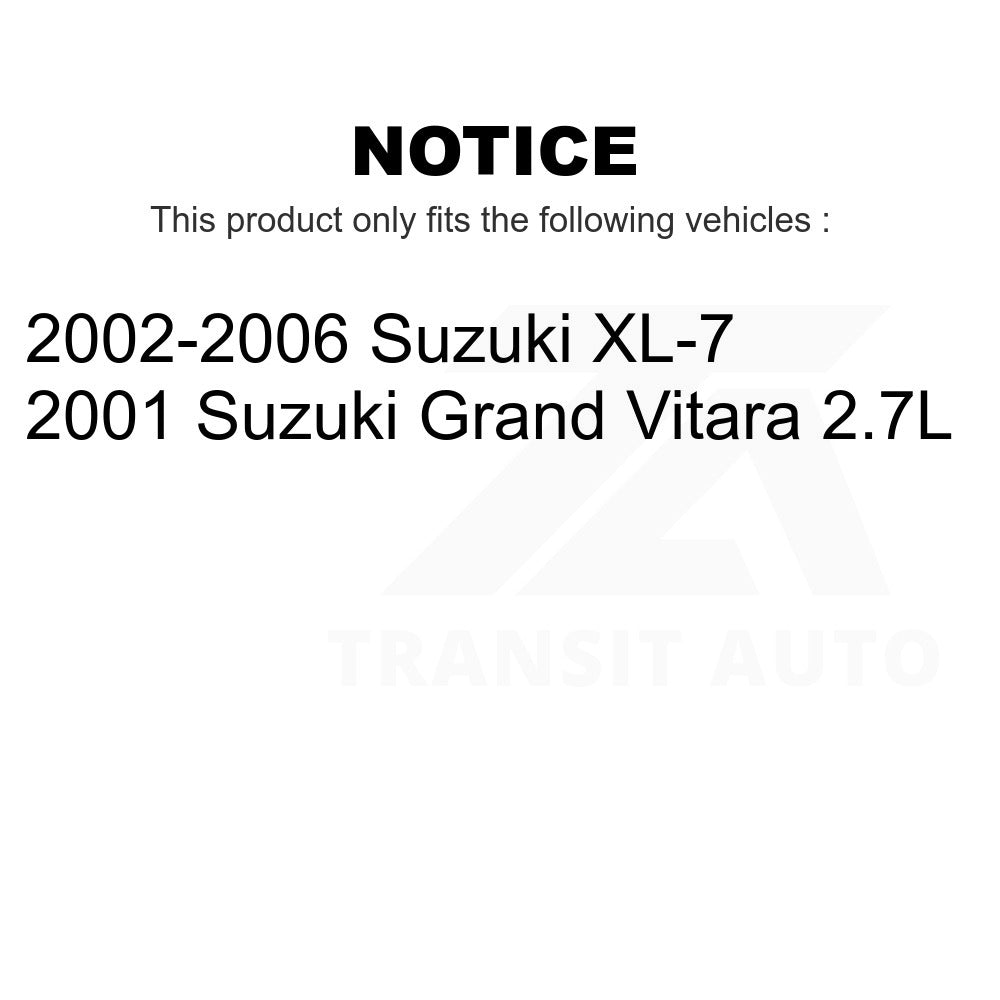 Rear Brake Drums Pair For Suzuki XL-7 Grand Vitara