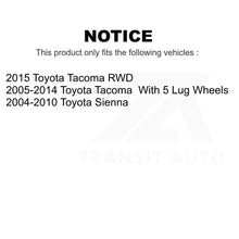 Load image into Gallery viewer, Rear Brake Drums Pair For Toyota Tacoma Sienna