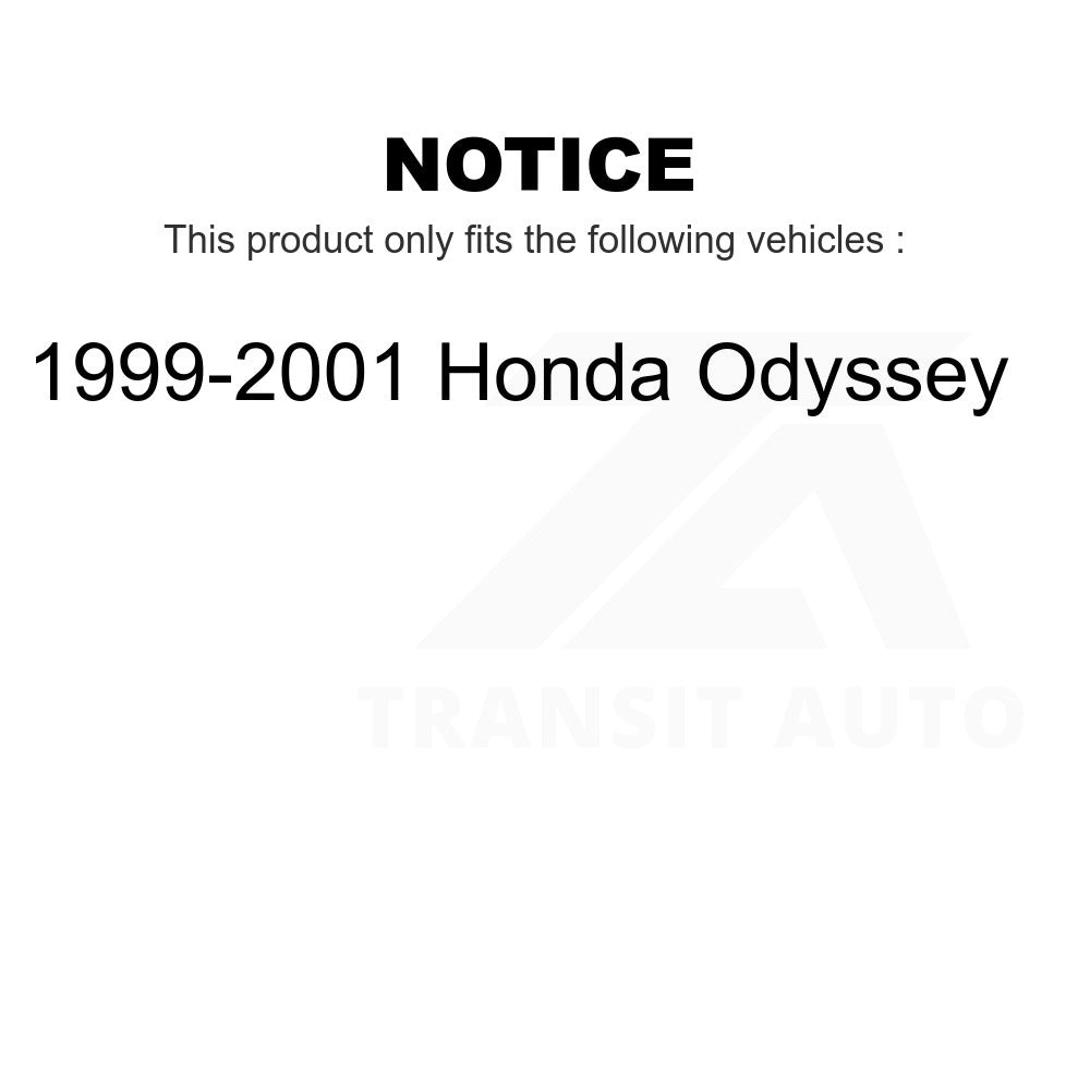 Rear Brake Drums Pair For 1999-2001 Honda Odyssey