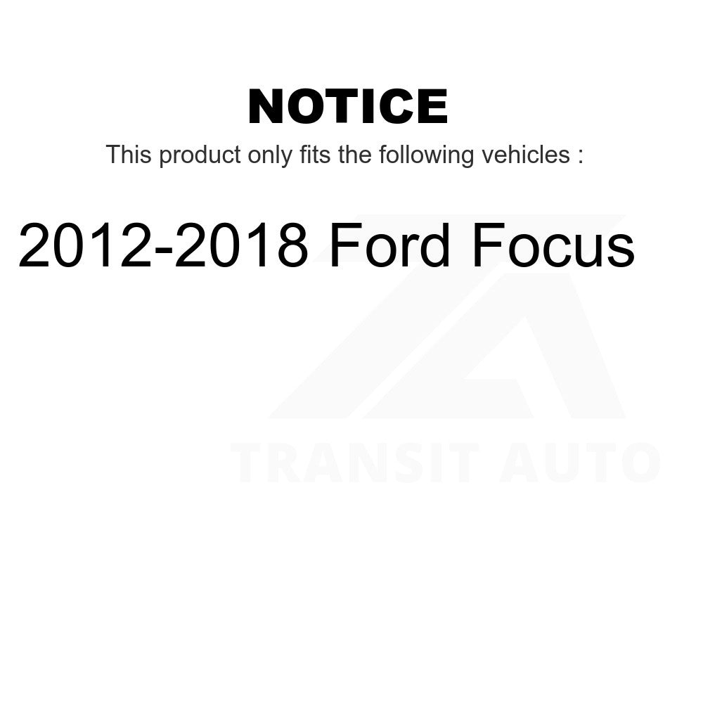 Rear Brake Drums Pair For 2012-2018 Ford Focus