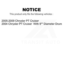 Load image into Gallery viewer, Rear Brake Drums Pair For Chrysler PT Cruiser