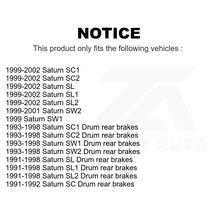 Load image into Gallery viewer, Rear Brake Drums Pair For Saturn SL2 SL1 SC2 SL SC1 SW2 SW1 SC