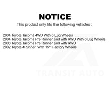 Load image into Gallery viewer, Front Rear Disc Brake Rotors Drums Kit For Toyota Tacoma 4Runner