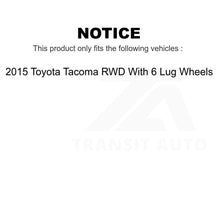 Load image into Gallery viewer, Front Rear Brake Rotor Drum Kit For 2015 Toyota Tacoma RWD With 6 Lug Wheels