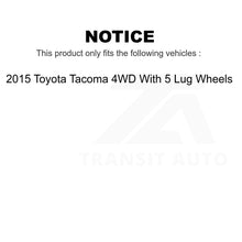 Charger l&#39;image dans la galerie, Front Rear Brake Rotor Drum Kit For 2015 Toyota Tacoma 4WD With 5 Lug Wheels