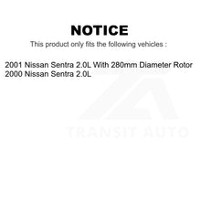 Load image into Gallery viewer, Front Rear Disc Brake Rotors Drums Kit For Nissan Sentra 2.0L