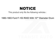 Load image into Gallery viewer, Front Rear Brake Rotors Drum Kit For 80-83 Ford F-150 RWD With 10&quot; Diameter