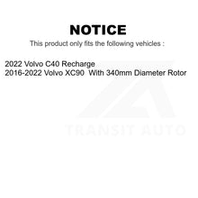 Load image into Gallery viewer, Rear Disc Brake Rotors Pair For Volvo XC90 C40 Recharge