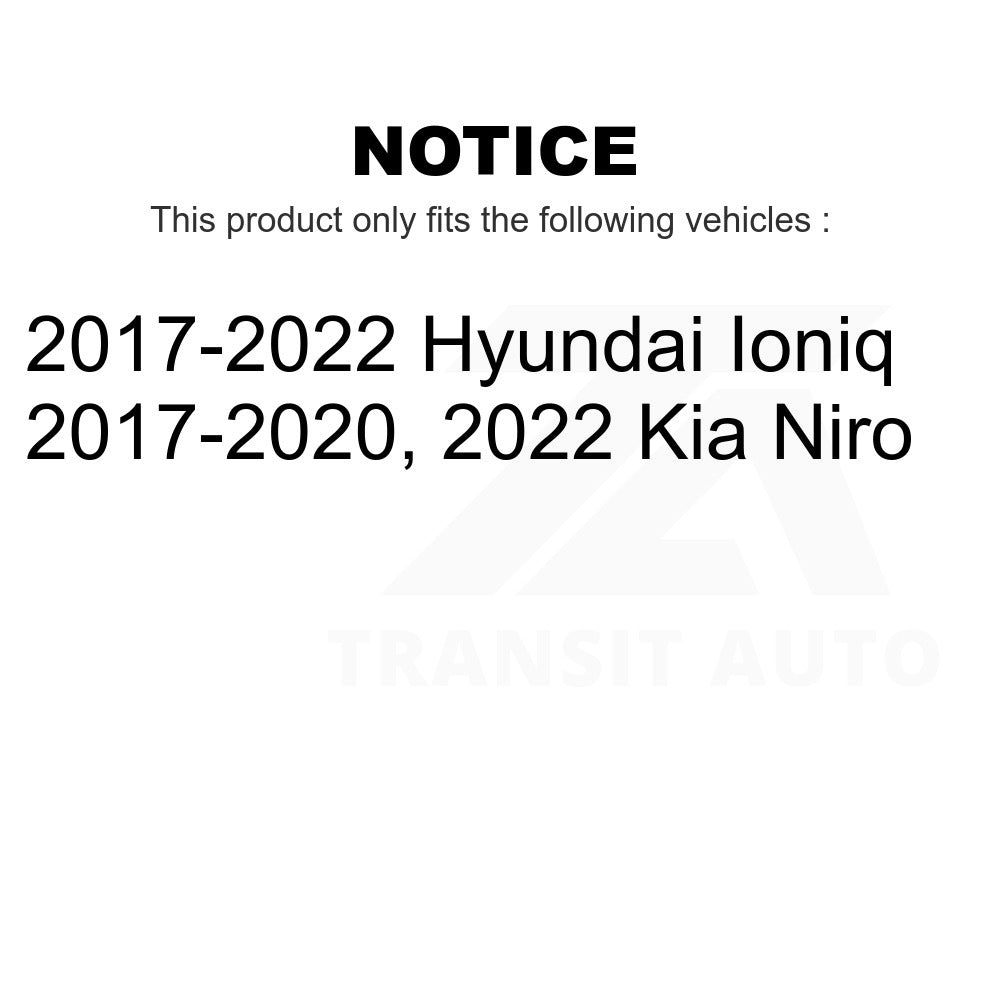 Front Disc Brake Rotors Pair For Kia Niro Hyundai Ioniq