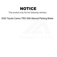 Load image into Gallery viewer, Front Rear Brake Rotors Kit For 2022 Toyota Camry TRD With Manual Parking