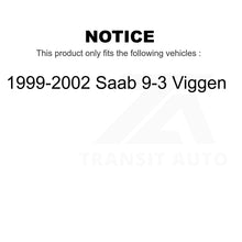 Charger l&#39;image dans la galerie, Front Rear Disc Brake Rotors Kit For 1999-2002 Saab 9-3 Viggen