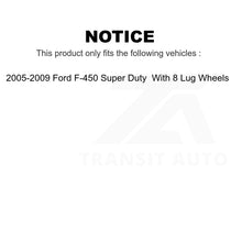 Charger l&#39;image dans la galerie, Front Rear Brake Rotor Kit For 2005-2009 Ford F-450 Super Duty With 8 Lug Wheels