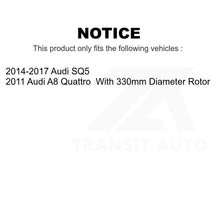 Load image into Gallery viewer, Front Rear Disc Brake Rotors Kit For Audi SQ5 A8 Quattro