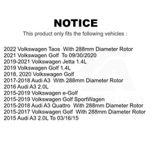Charger l&#39;image dans la galerie, Front Brake Rotor &amp; Ceramic Pad Kit For Volkswagen Jetta Audi Golf A3 SportWagen